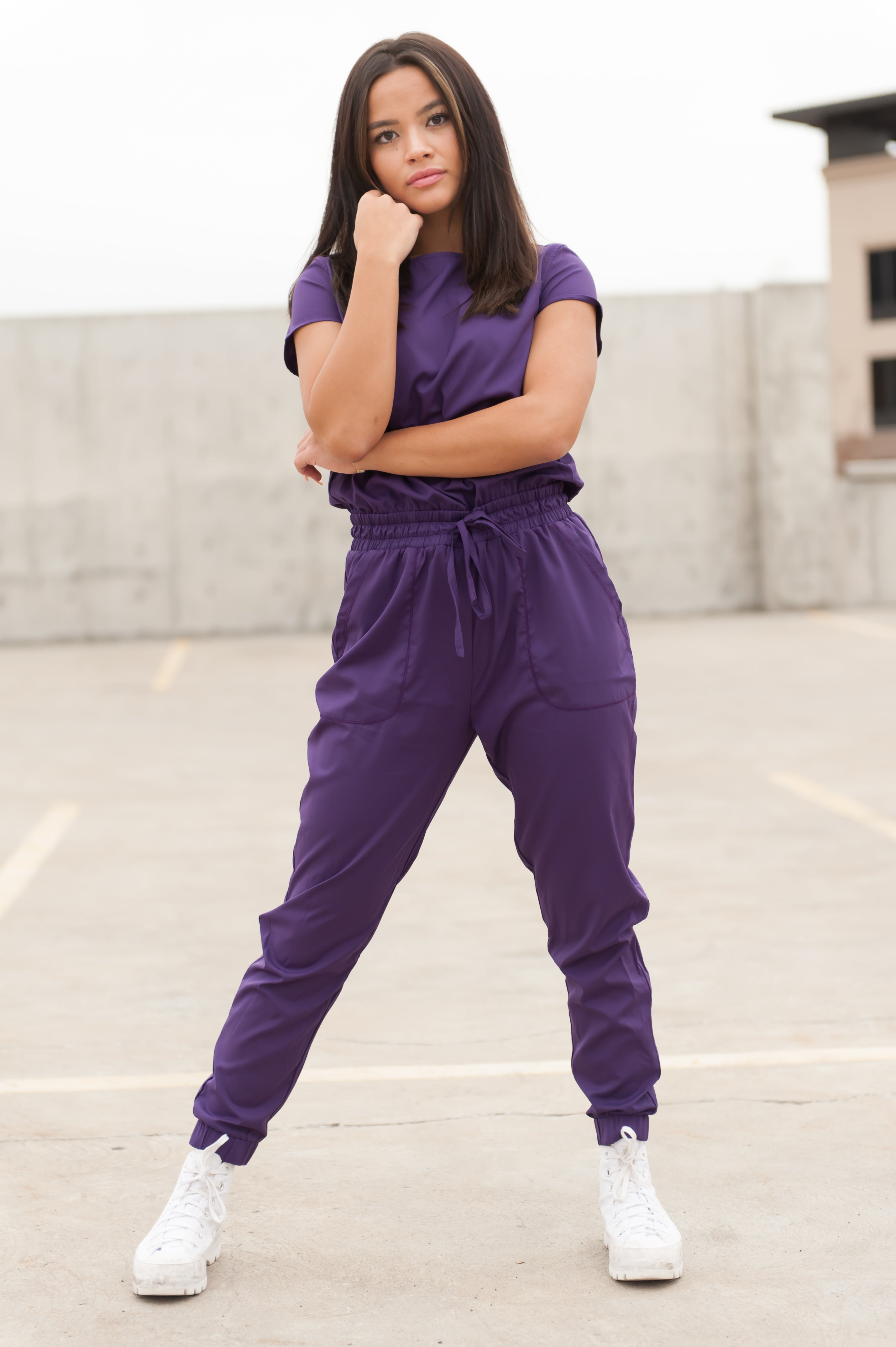 One-Piece Scrubsuit in Purple – The Scrub Suit