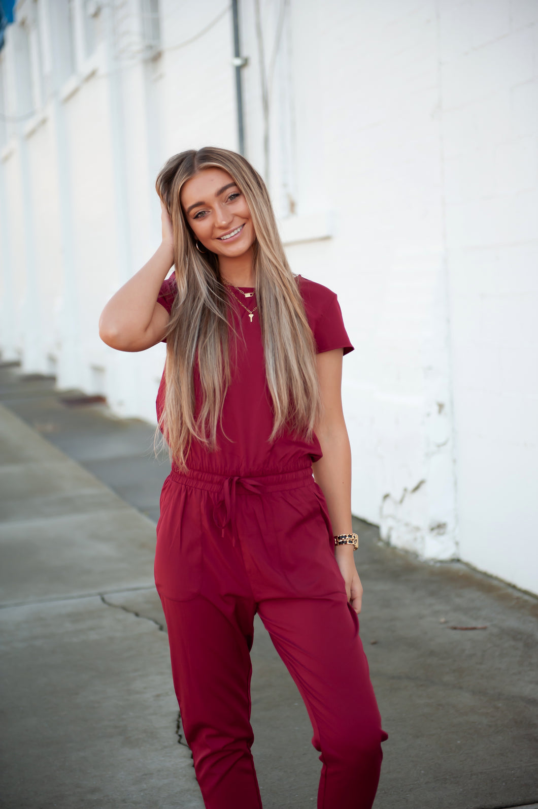 One-Piece Scrubsuit in Wine